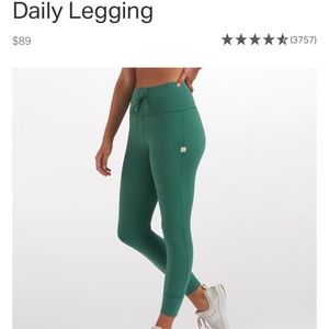 Vuori daily legging size M- cactus